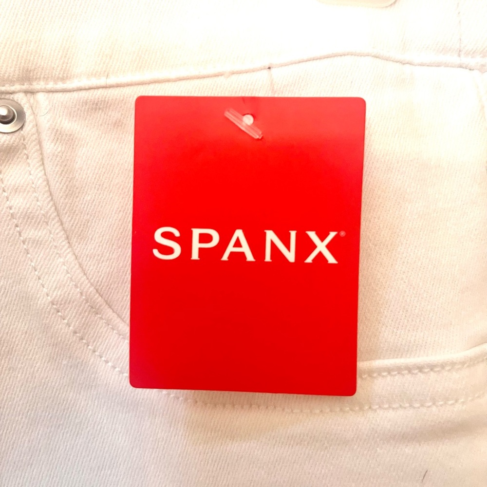 SPANX NWT Women’s White Stretch Skinny jeans - Picture 2 of 10